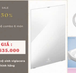 Combo thiết bị vệ sinh Viglacera chỉ từ 4 triệu 6
